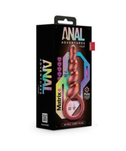 Anal Adv Matrix Spiral Loop Plug Copper