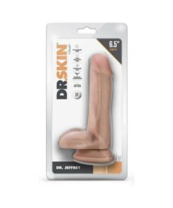 Dr Skin Dr Jeffrey 6.5 Dildo Balls Beige