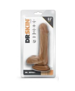 Dr Skin Dr Jeffrey 6.5 Dildo Balls Tan