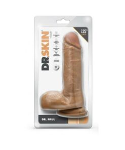 Dr Skin Dr Paul 7.25 Dildo Balls Tan