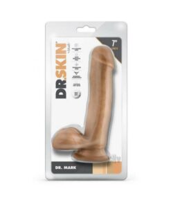 Dr Skin Mr Mark 7 Dildo Balls Tan