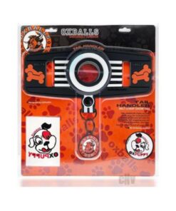 Oxballs Tail Handler Belt Strap With Pup Tail Silicone/pvc Black