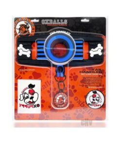 Oxballs Tail Handler Belt Strap With Pup Tail Silicone/pvc Blue