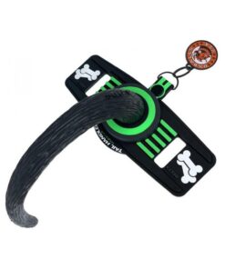 Oxballs Tail Handler Belt Strap With Pup Tail Silicone/pvc Green