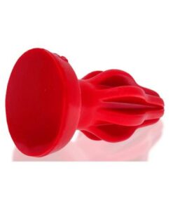 Oxballs Airhole-2 Finned Buttplug Silicone Medium Red