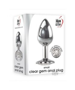 A&E Clear Gem Anal Plug Small