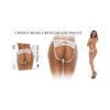 Barely Bare Criss-cross Crotchless Panty White O/s