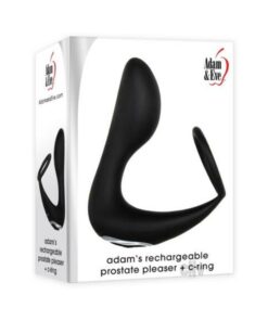 A&e Adam's Rechargeable Prostate Pleaser + C-ring