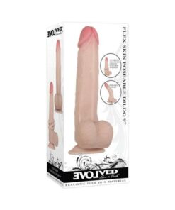 Evolved Flex Skin Poseable Dildo 9" - Light