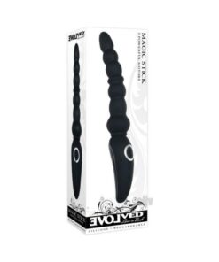 Evolved Magic Stick Anal Beads Silicone Black