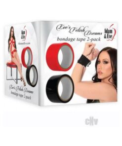 A&e Eve's Fetish Dream Bondage Tape 2-pack Red/black