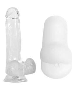 Gender X Clearly Combo Dildo And Stroker Clear