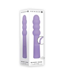 Gender X Bumpy Ride Beaded Vibrating Wand Purple