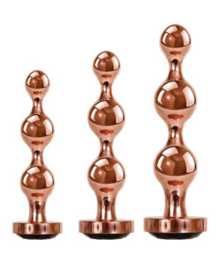 Gender X Gold Digger Set Of 3 Plugs Rose Gold/black