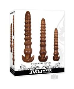 Evolved Twisted Love Butt Plug Set Of 3 Gold