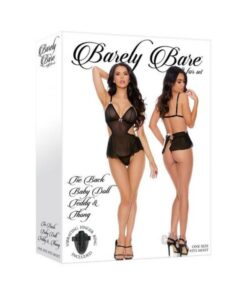 Barely B Tie Baby D Teddy Thong Blk