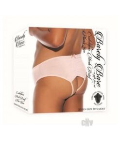 Barely B Crotchless Mesh Brief Ps Peach