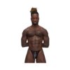 Mp Landing Strip Micro Thong Black L/xl