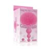 The 9's Cottontails Silicone Bunny Tail Butt Plug Beaded Pink