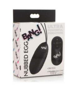 Bang 28x Nubbed Silicone Egg Black
