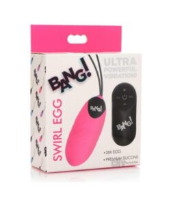 Bang 28x Swirl Silicone Egg Pink