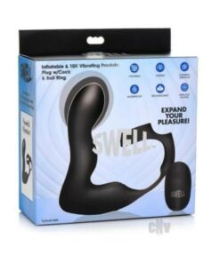 Swell Inflate Vibe Plug W/cock Ball Ring