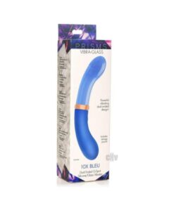 Prisms Vibra Glass Duel End G Spot Bleu