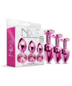 Nixie Metal Butt Plugtrainerset 3-piece Pink Metallic