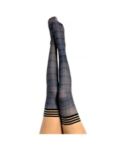 Kixies Debbie Navy Plaid - size B
