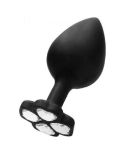 Ouch! Regular Lucky Diamond Butt Plug - Black