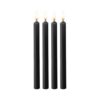 Ouch Teasing Wax Candles Large Paraffin 4-pack Black