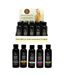 Earthly Body Massage Oil Basket #1 25 Piece Display