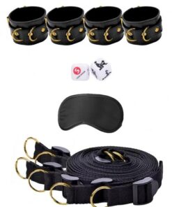 Shots Ouch Limited Edition Gold Bed Bindings Restraint System