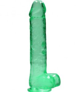 Realrock Realistic Dildo W/ Balls 10in Turquoise