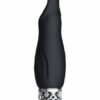 Royal Gems Sparkle Black Rechargeable Silicone Bullet