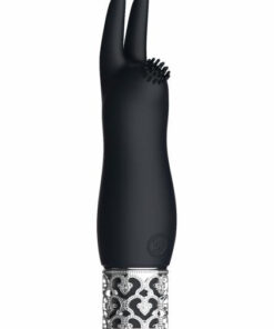 Royal Gems Elegance Black Rechargeable Silicone Bullet