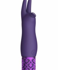 Royal Gems Elegance Purple Rechargeable Silicone Bullet
