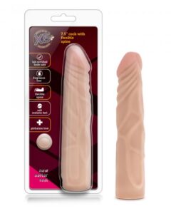 X5 7.5 inches Dildo with Flexible Spine Beige