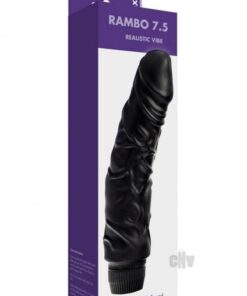 Kinx Rambo 7 Realistic Vibrator Black Os