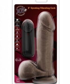 X5 Plus Gyrating Vibe Cock 8 Chocolate