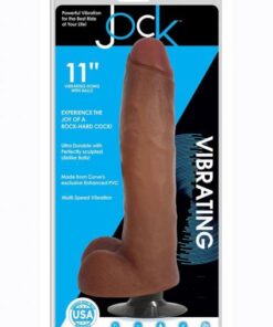Jock Vibrating Dong W/balls 11 Caramel