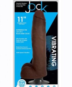 Jock Vibrating Dong W/balls 11 Chocolat