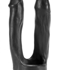 3 Way Triple Penetrator Black Double Dildo