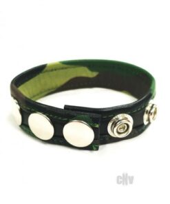 Rouge Leather Cock Strap Black Camouflage
