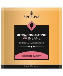On Insane Ultra Stimulating Personal Moisturizer Single Use Packet - 6 Ml Cotton Candy
