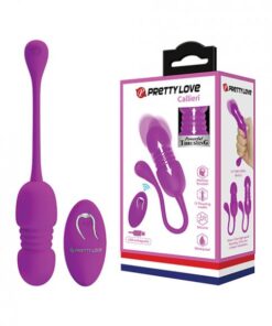 Pretty Love Callieri Remote Thrusting Egg - Fuchsia