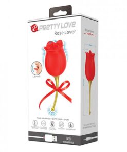 Pretty Love Licking Rose Lover Dual Ended - Rose