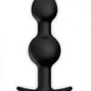 Pretty Love 4.92 inches Silicone Anal Plug with Ball Black