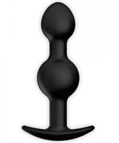 Pretty Love 4.92 inches Silicone Anal Plug with Ball Black