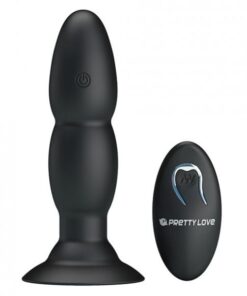 Pretty Love Remote Control Beaded Plug 4 Function Black